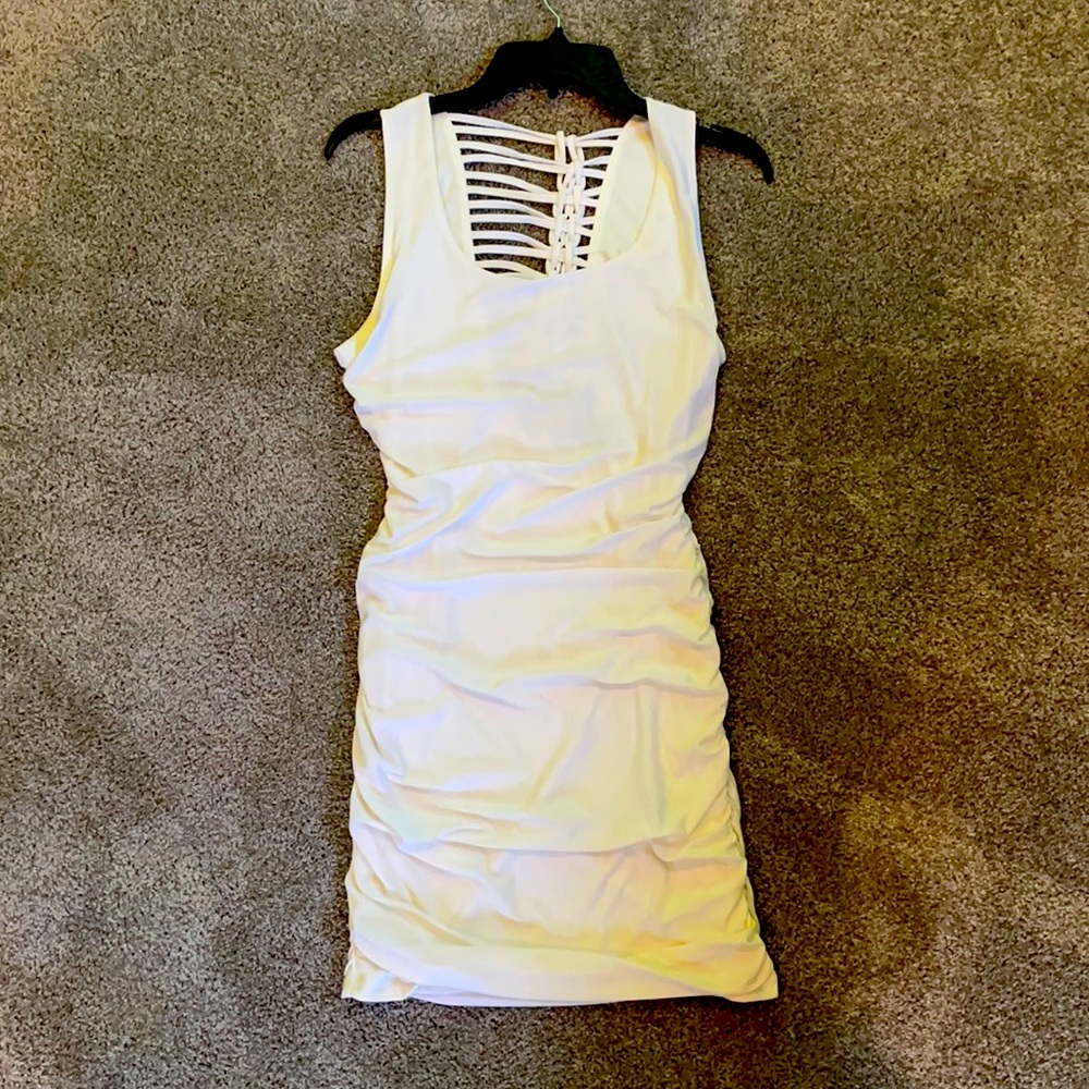 White body-con dress